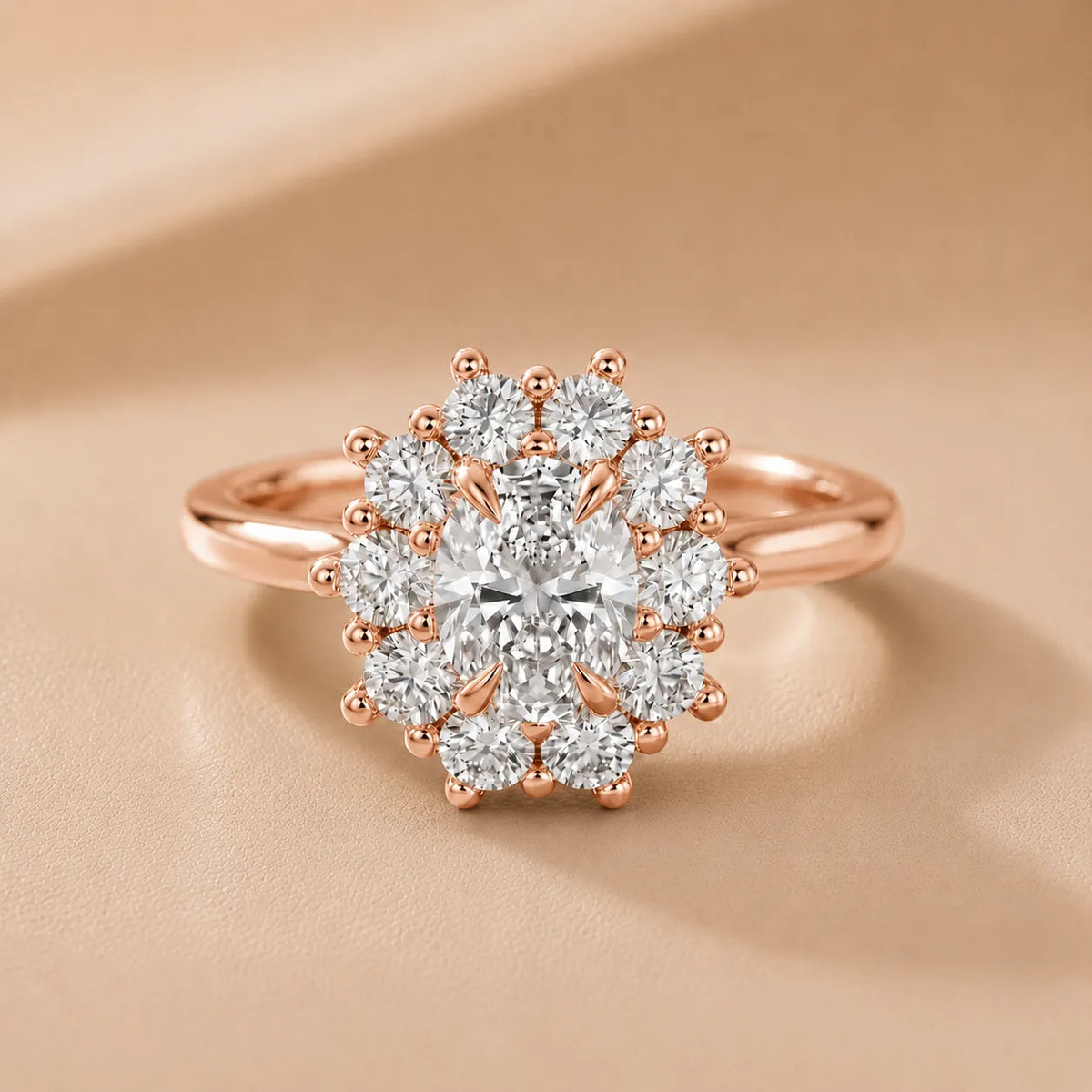 Halo Glow Marquise Diamond Engagement Ring