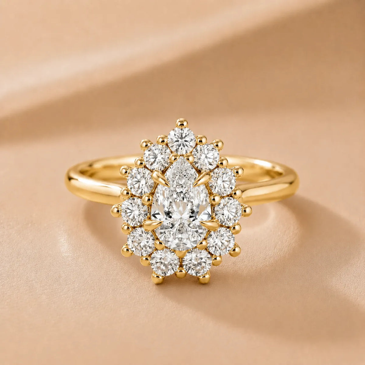 Halo Glow Marquise Diamond Engagement Ring