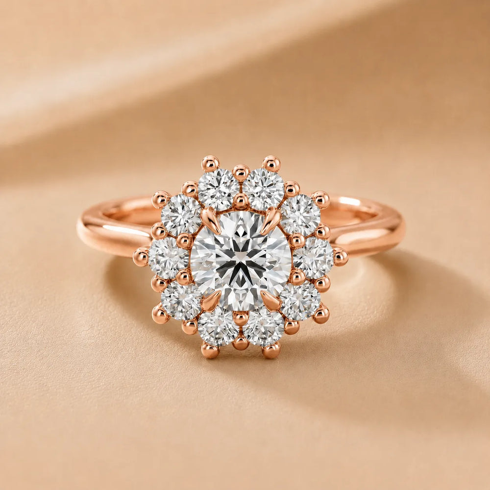 Halo Glow Marquise Diamond Engagement Ring