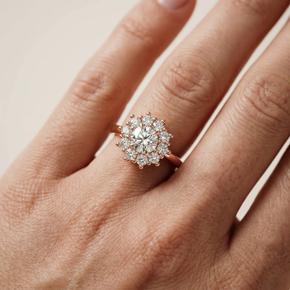 Halo Glow Marquise Diamond Engagement Ring