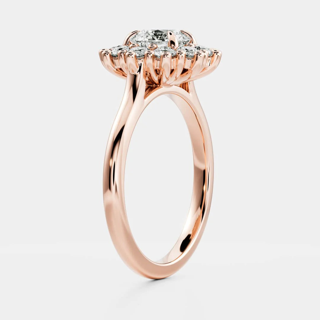 Halo Glow Marquise Diamond Engagement Ring