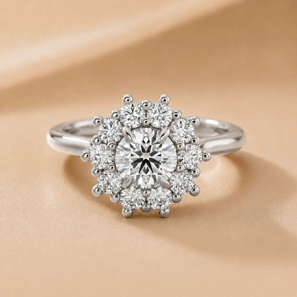 Halo Glow Marquise Diamond Engagement Ring