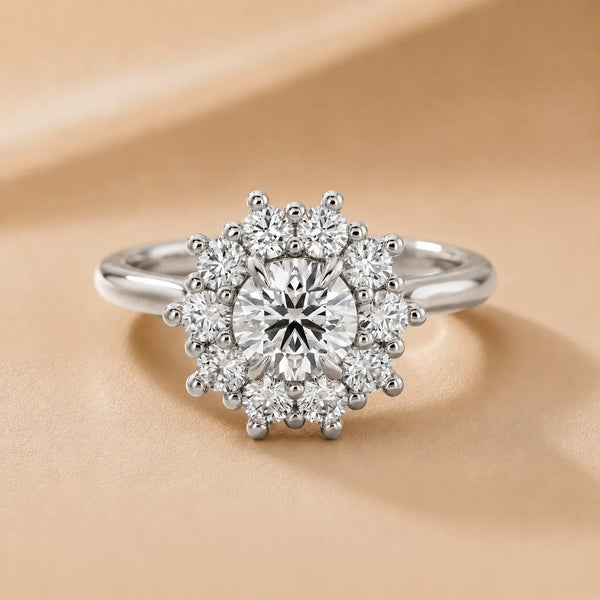 Halo Glow Marquise Diamond Engagement Ring