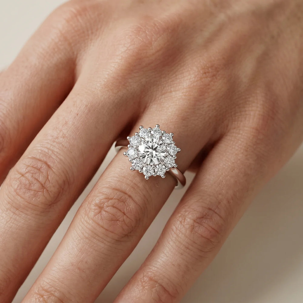 Halo Glow Marquise Diamond Engagement Ring