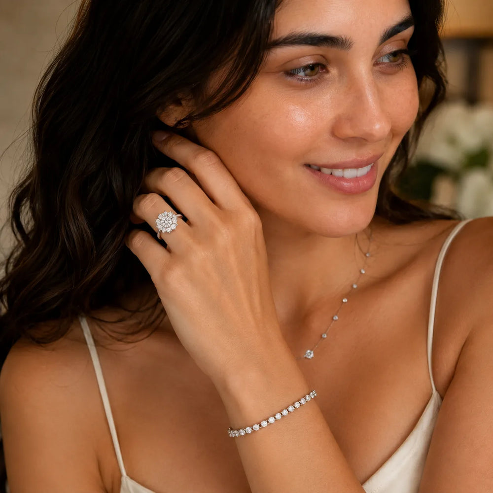 Halo Glow Marquise Diamond Engagement Ring