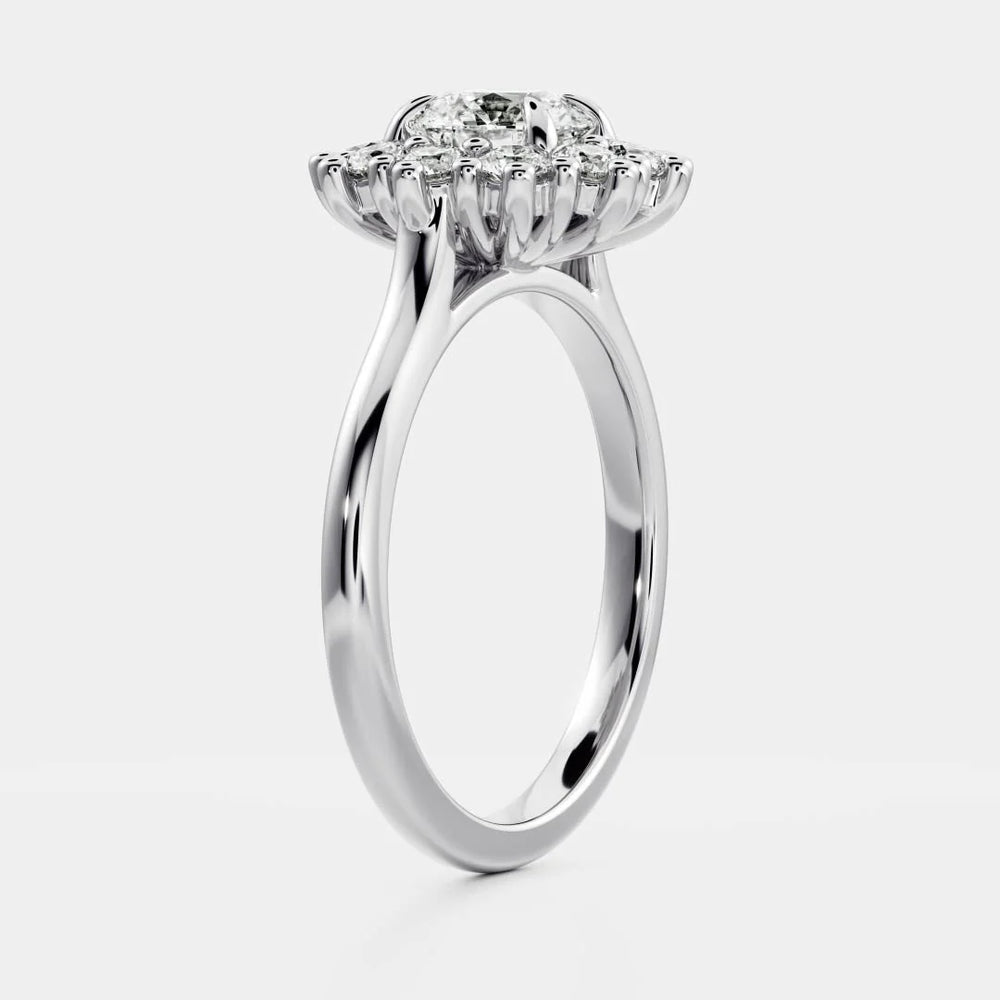 Halo Glow Marquise Diamond Engagement Ring