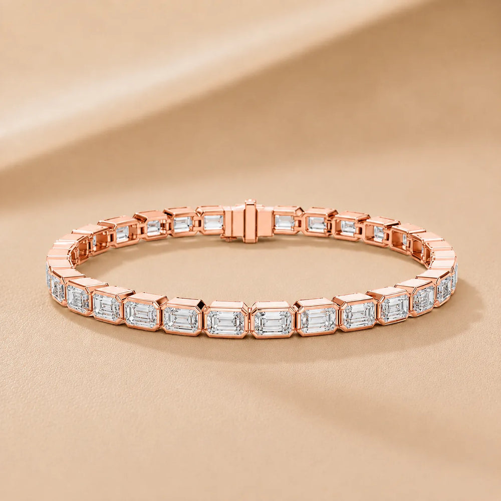 Heritage Diamond Elegance Emerald-Shaped Diamonds Bracelet