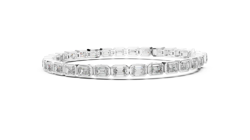 Heritage Diamond Elegance Emerald-Shaped Diamonds Bracelet