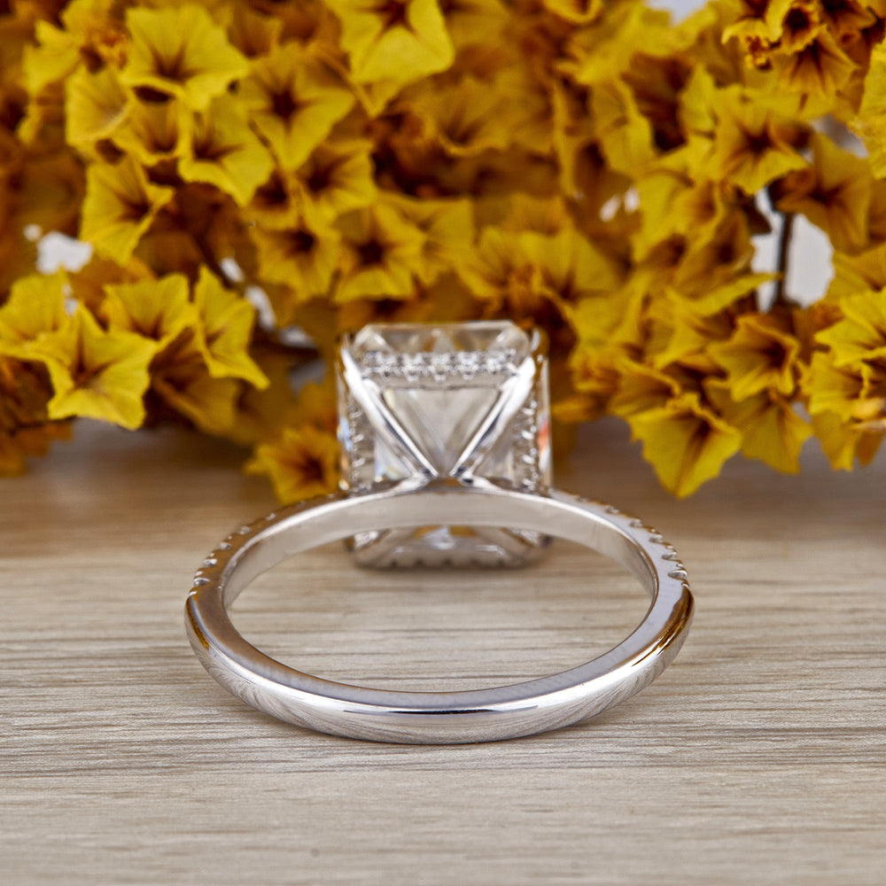 5.5 ct Elongated Radiant Cut Labgrown Ring