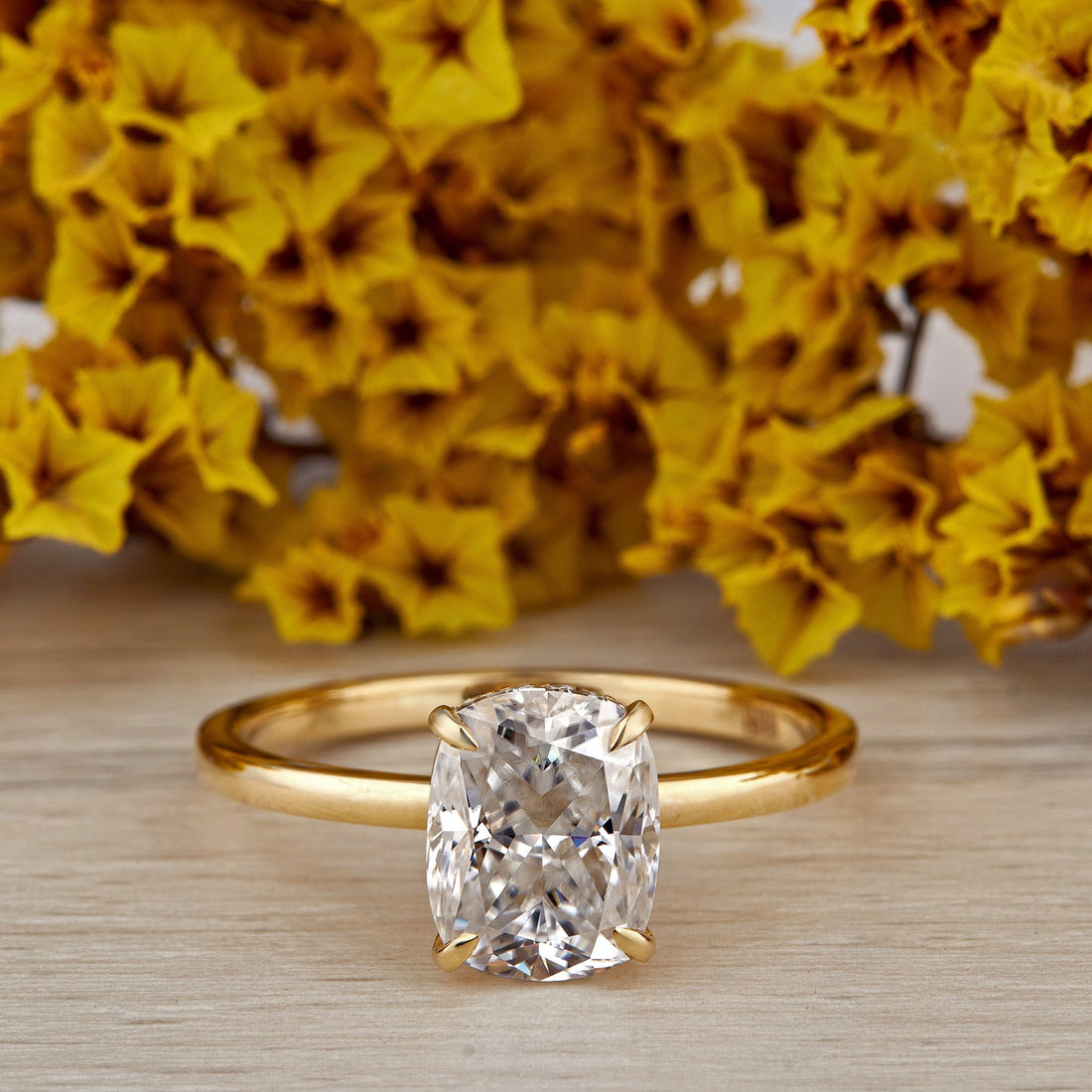 2.80 Ct Cushion Cut Lab Grown Diamond Ring