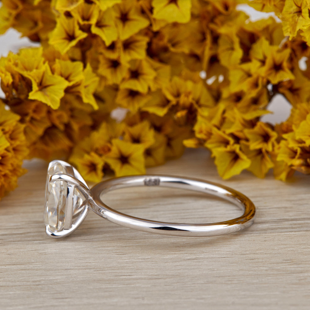 Old Mine Cushion Cut Labgrown Ring