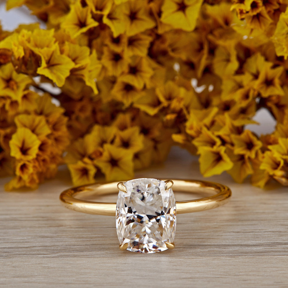 Cushion Cut Labgrown Engagement Ring