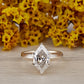 3.05 Ct Dutch Marquise Colorless Lab Grown Diamond Ring