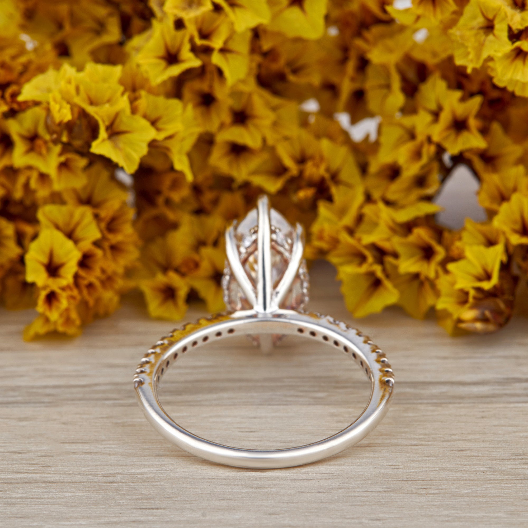 2 Ct Marquise Cut Moissanite Ring