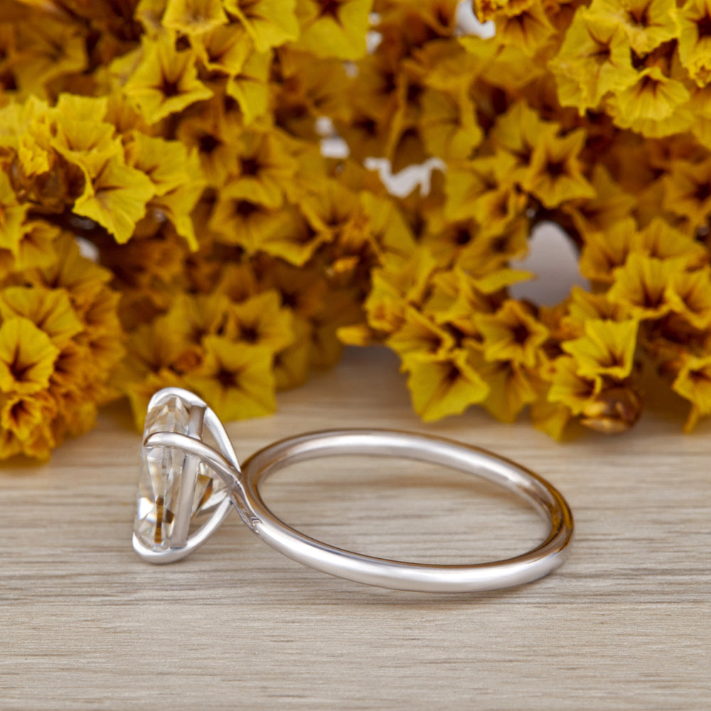 Old Mine Cushion Cut Labgrown Ring