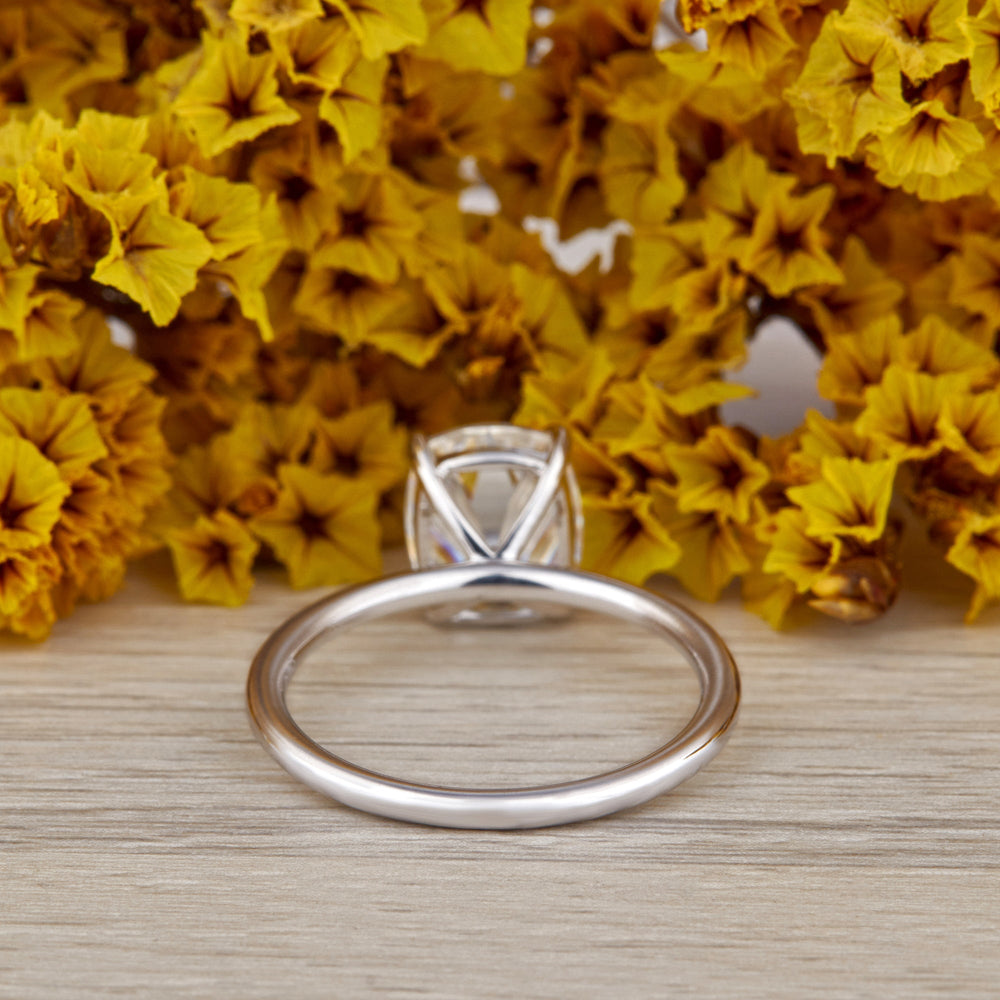 Old Mine Cushion Cut Labgrown Ring