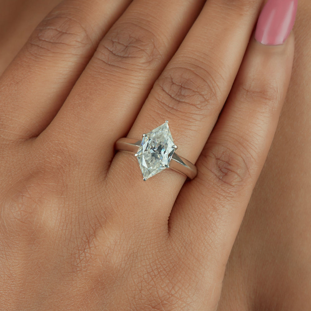 Dutch Marquise Colorless Labgrown Ring