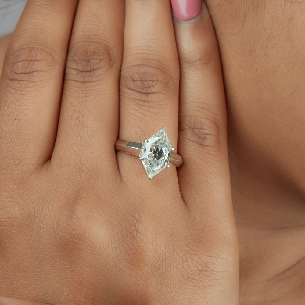 Dutch Marquise Colorless Labgrown Ring
