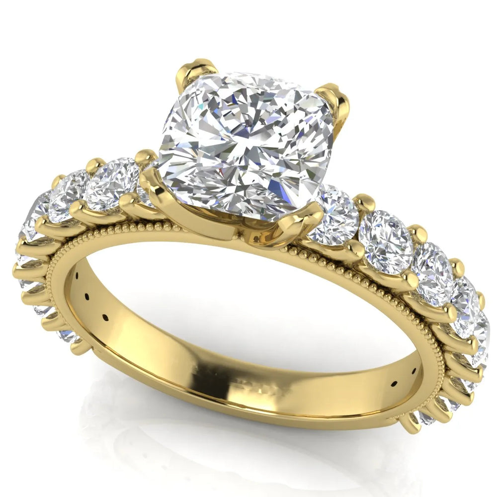Vintage Halo-Inspired Accent Ring