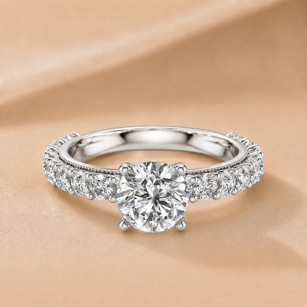 Vintage Halo-Inspired Accent Ring