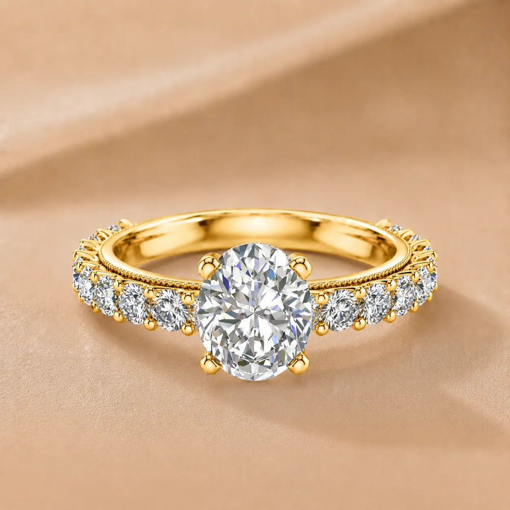 Vintage Halo-Inspired Accent Ring