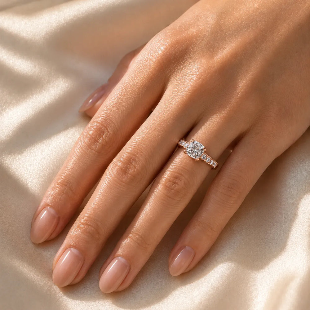 Vintage Halo-Inspired Accent Ring