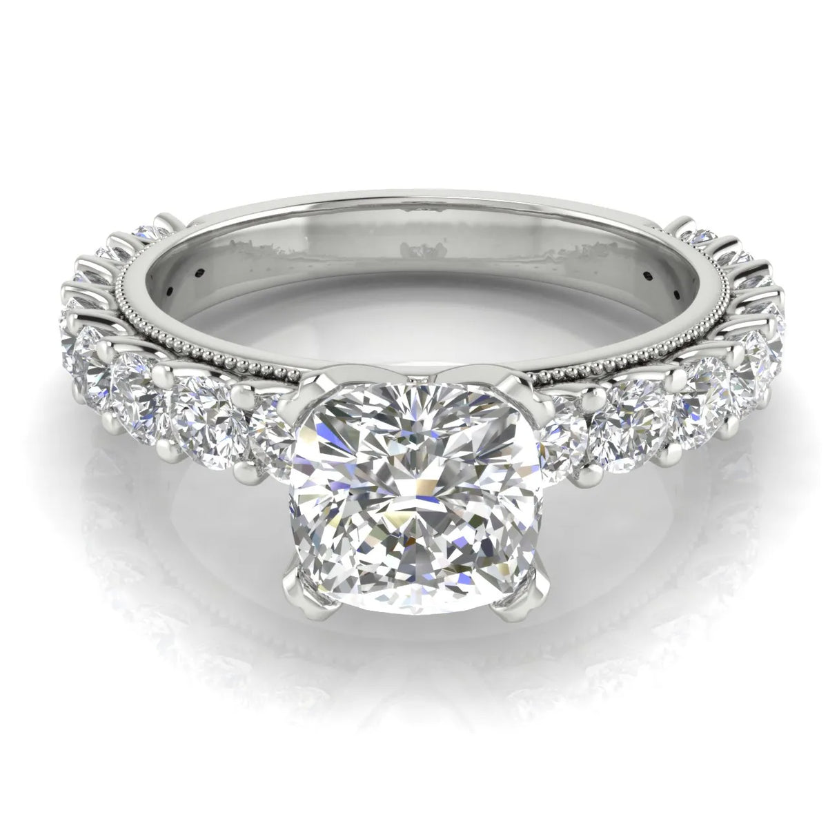 Vintage Halo-Inspired Accent Ring