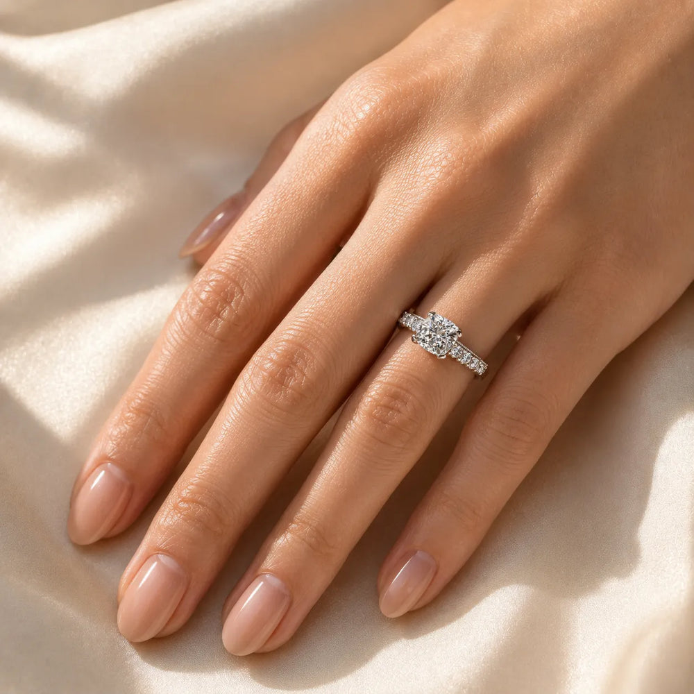 Vintage Halo-Inspired Accent Ring