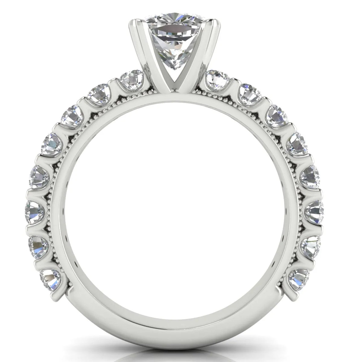 Vintage Halo-Inspired Accent Ring