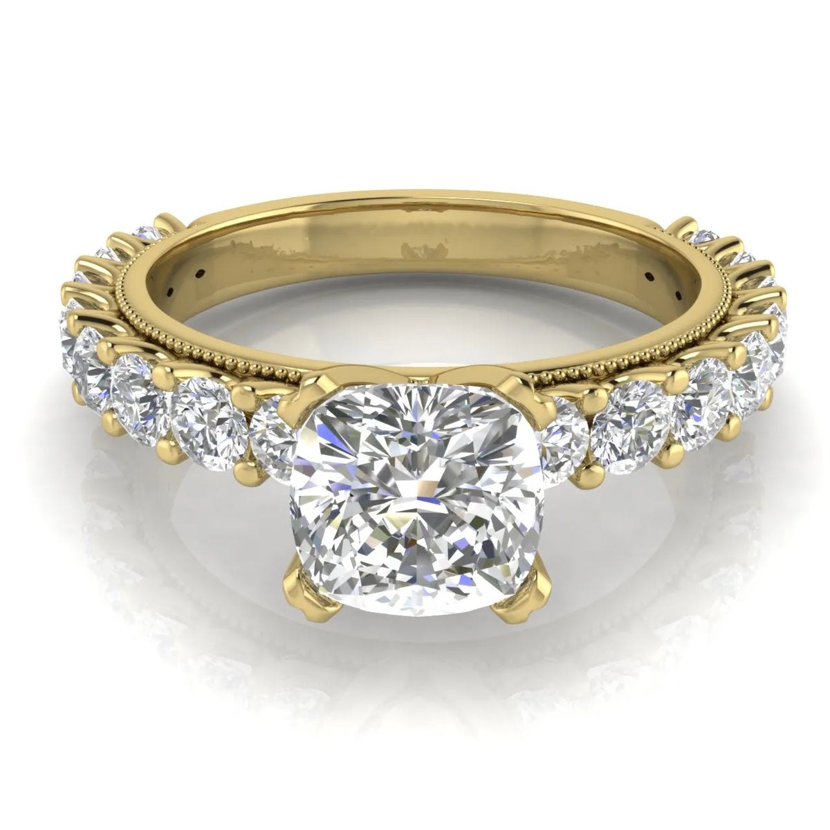 Vintage Halo-Inspired Accent Ring