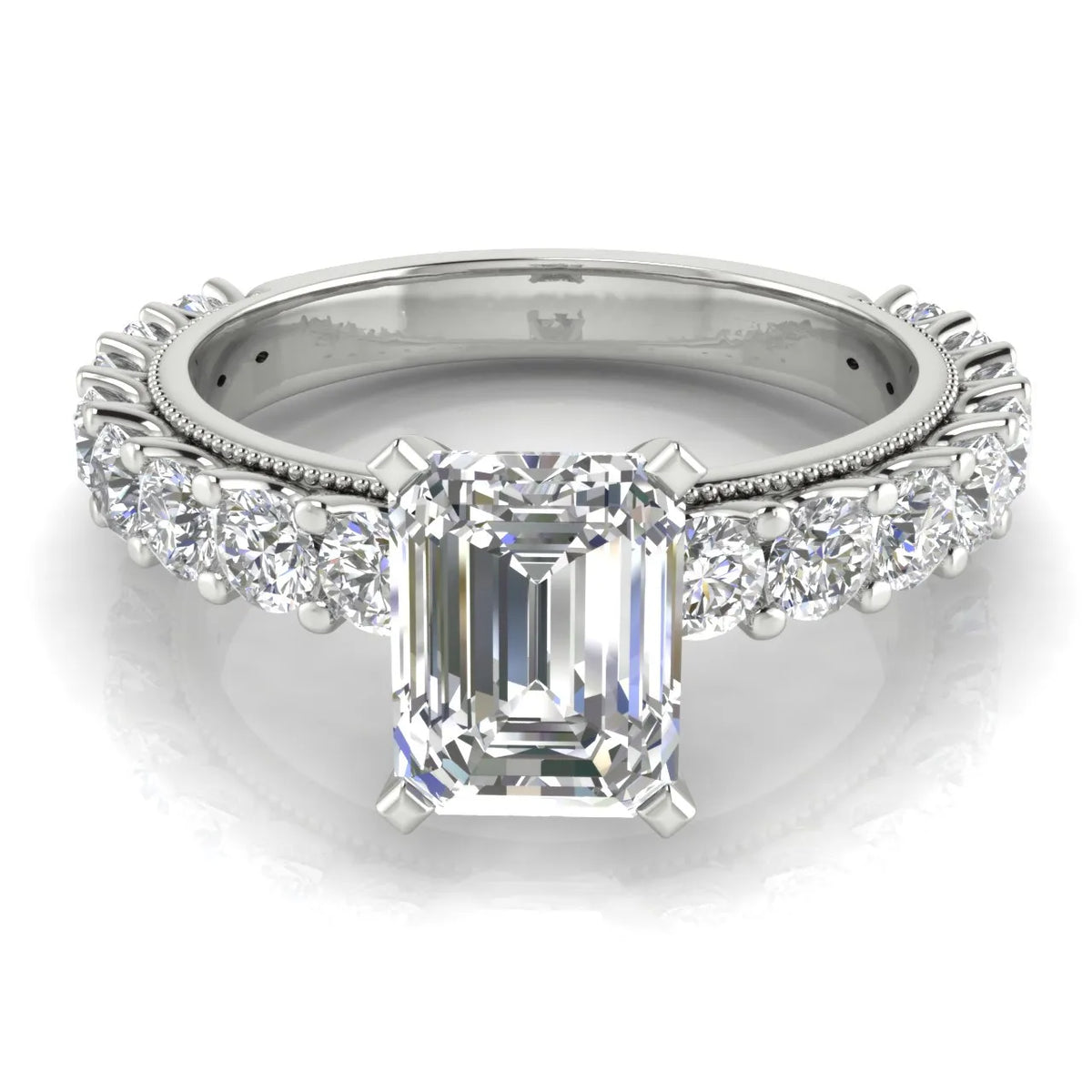 Vintage Halo-Inspired Accent Ring