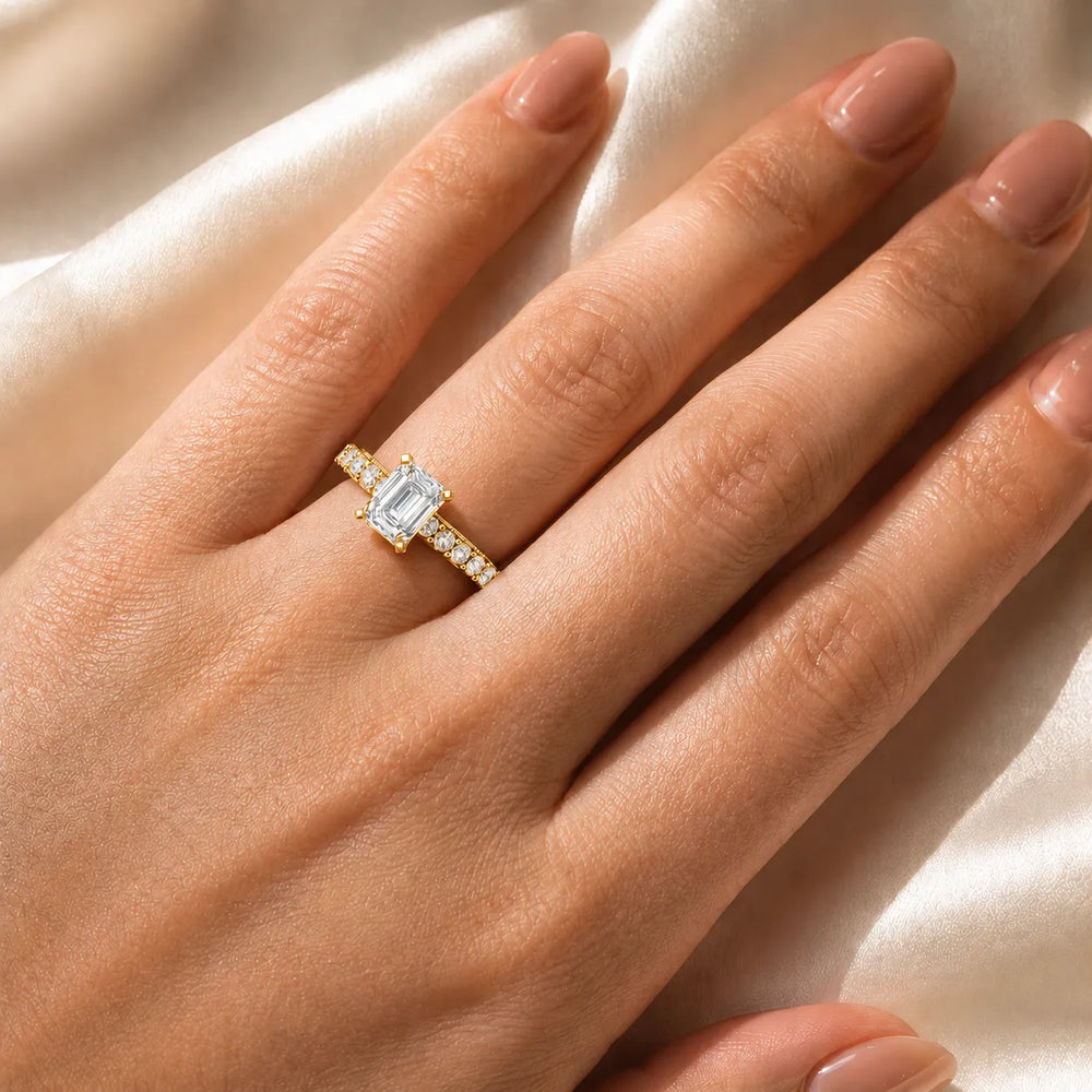 Vintage Halo-Inspired Accent Ring