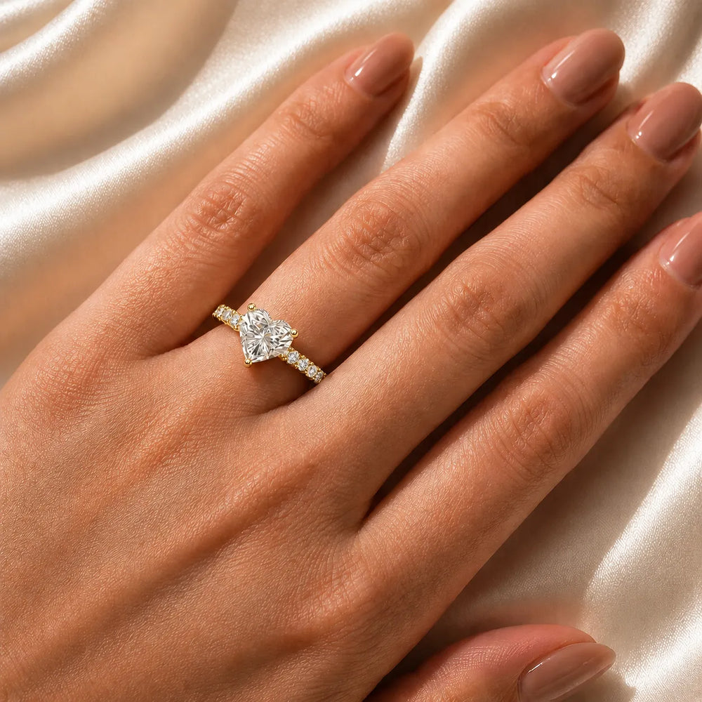 Vintage Halo-Inspired Accent Ring