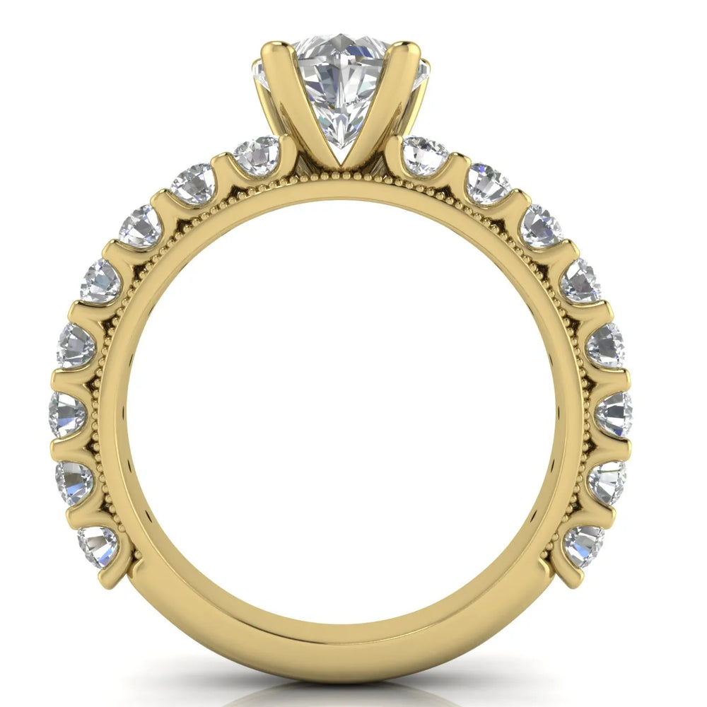 Vintage Halo-Inspired Accent Ring