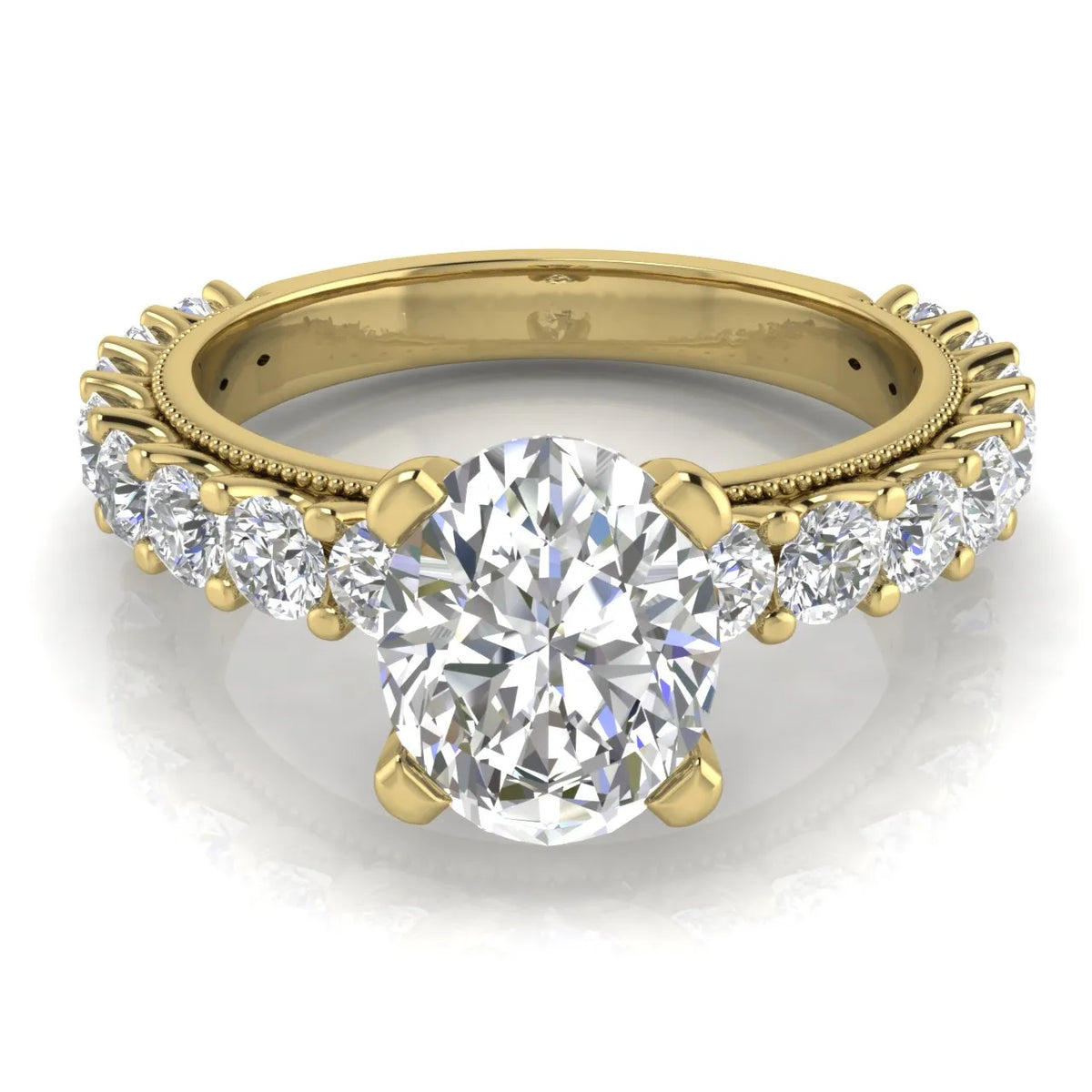 Vintage Halo-Inspired Accent Ring