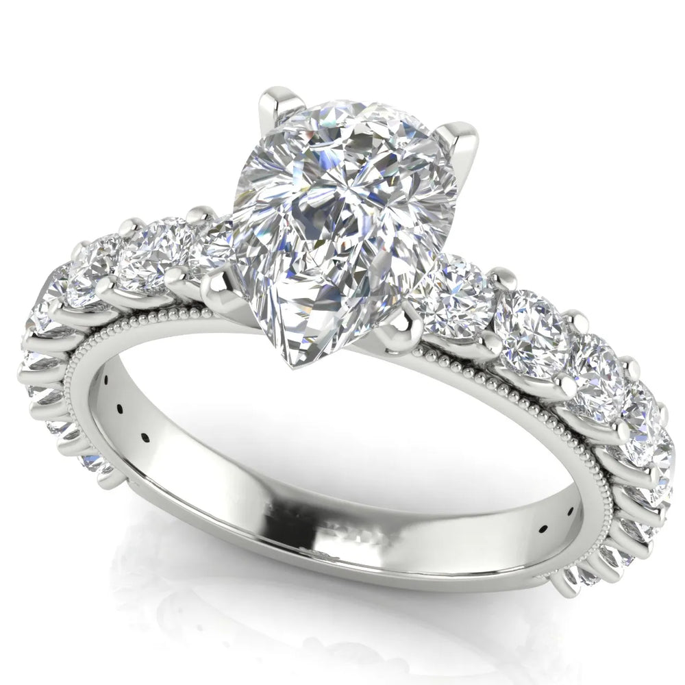 Vintage Halo-Inspired Accent Ring