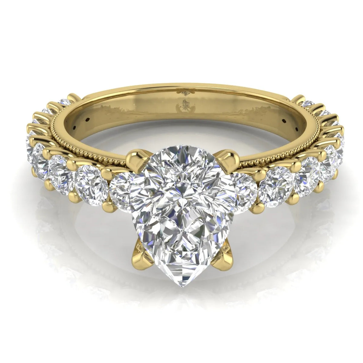 Vintage Halo-Inspired Accent Ring