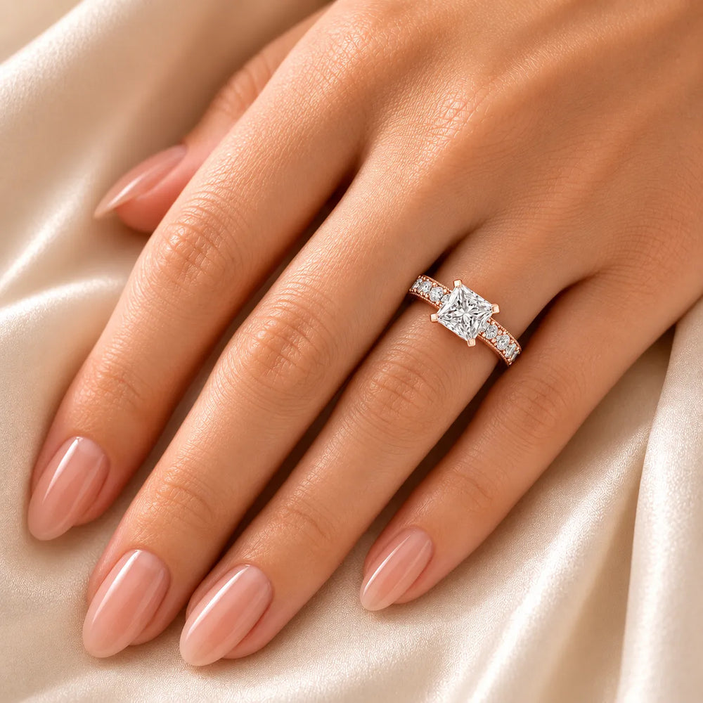 Vintage Halo-Inspired Accent Ring