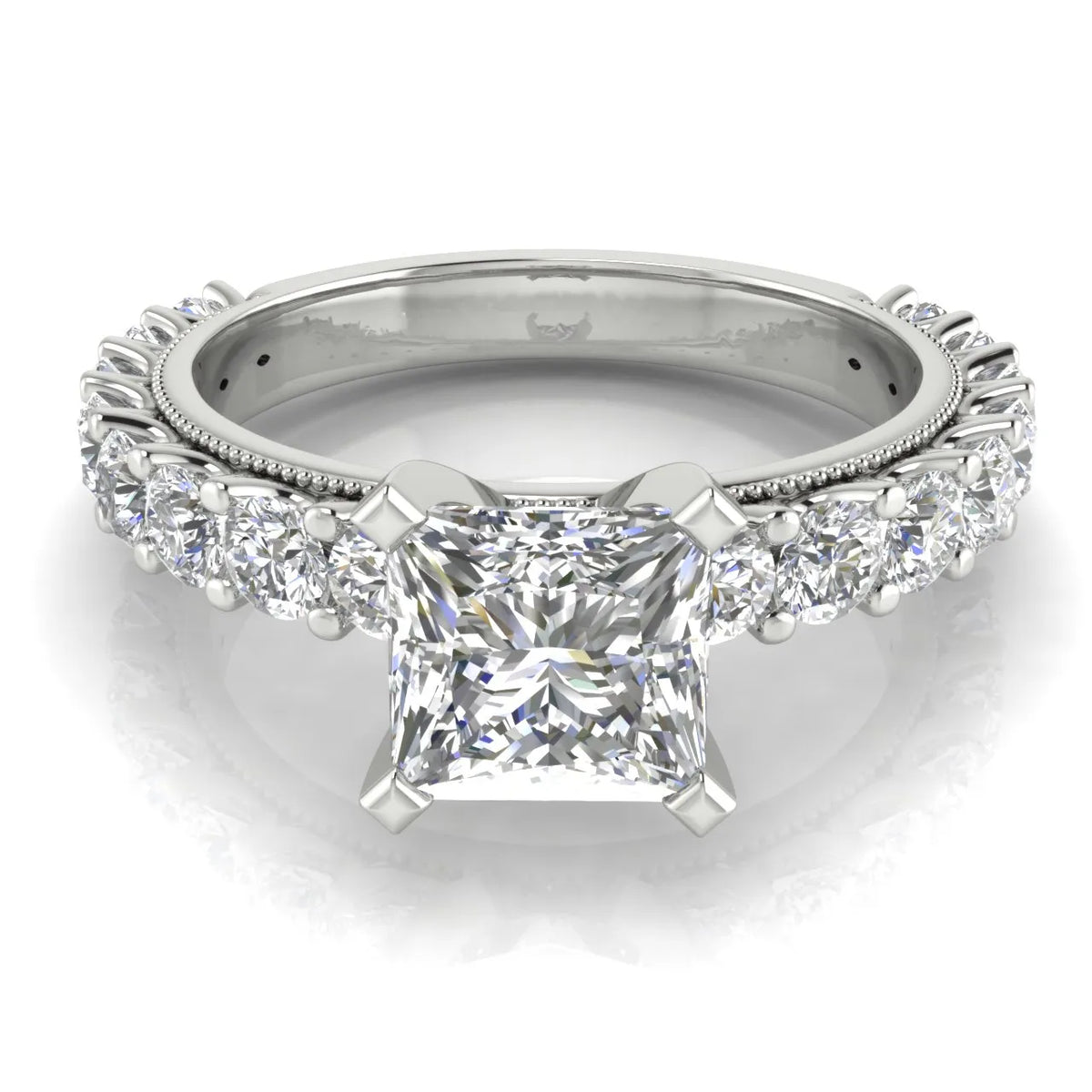 Vintage Halo-Inspired Accent Ring