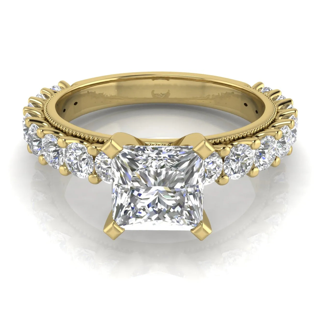 Vintage Halo-Inspired Accent Ring