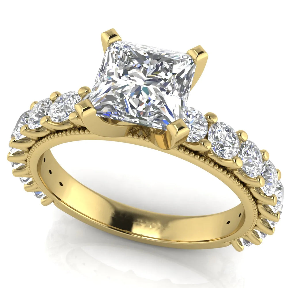 Vintage Halo-Inspired Accent Ring