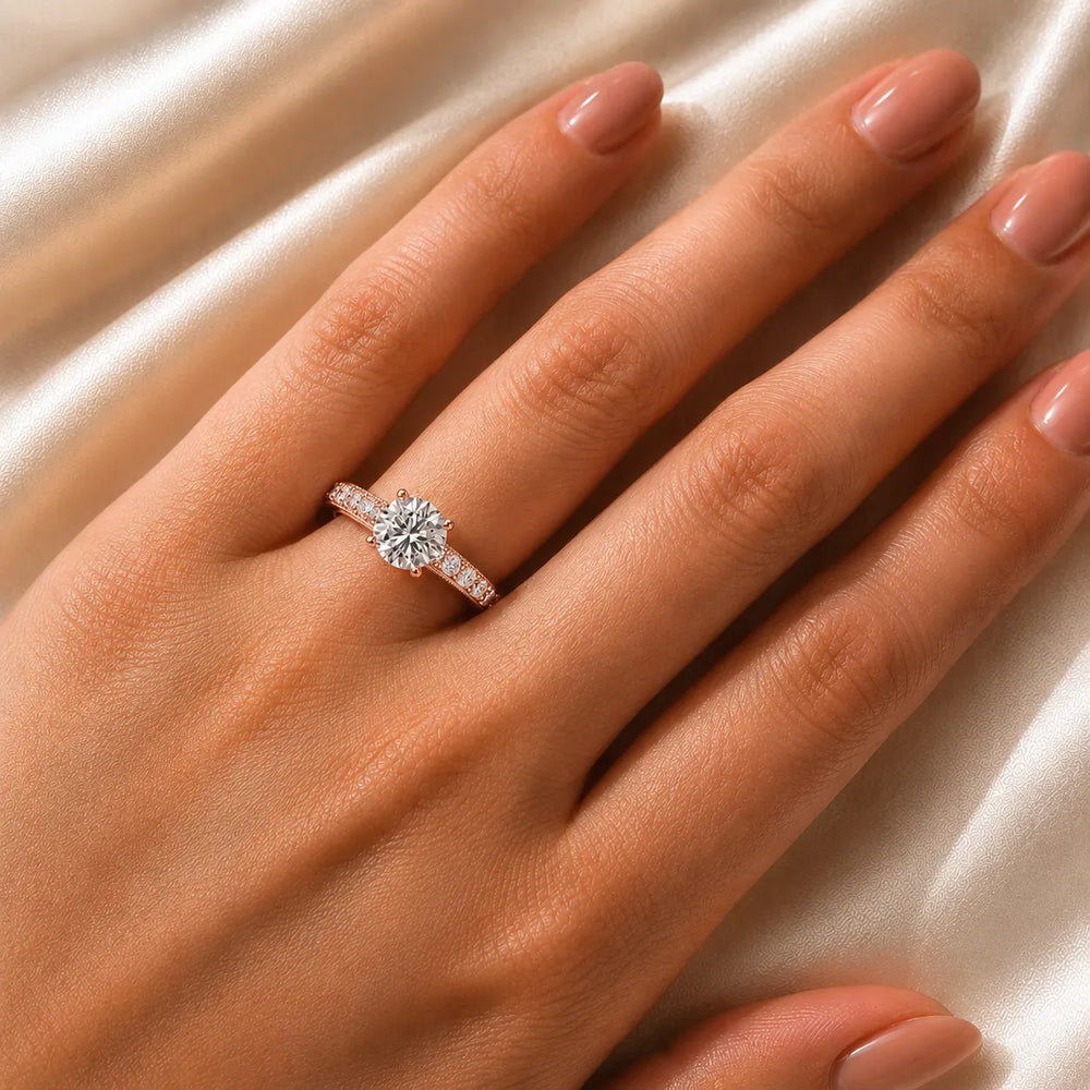 Vintage Halo-Inspired Accent Ring