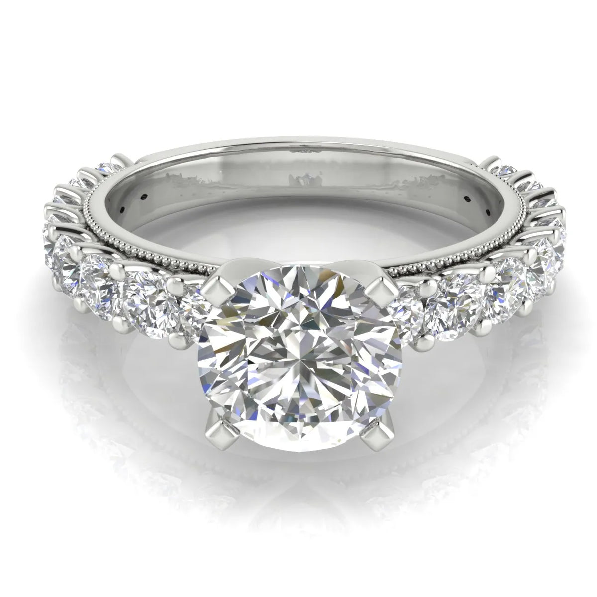 Vintage Halo-Inspired Accent Ring
