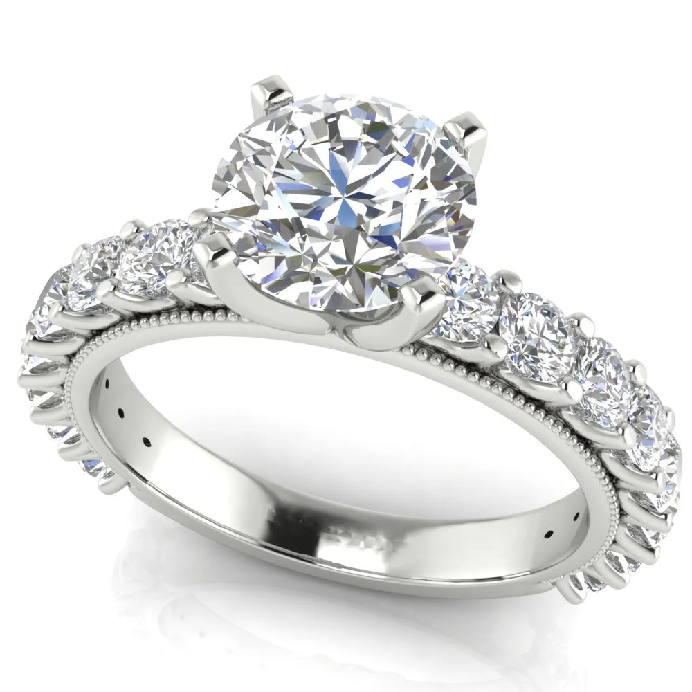 Vintage Halo-Inspired Accent Ring