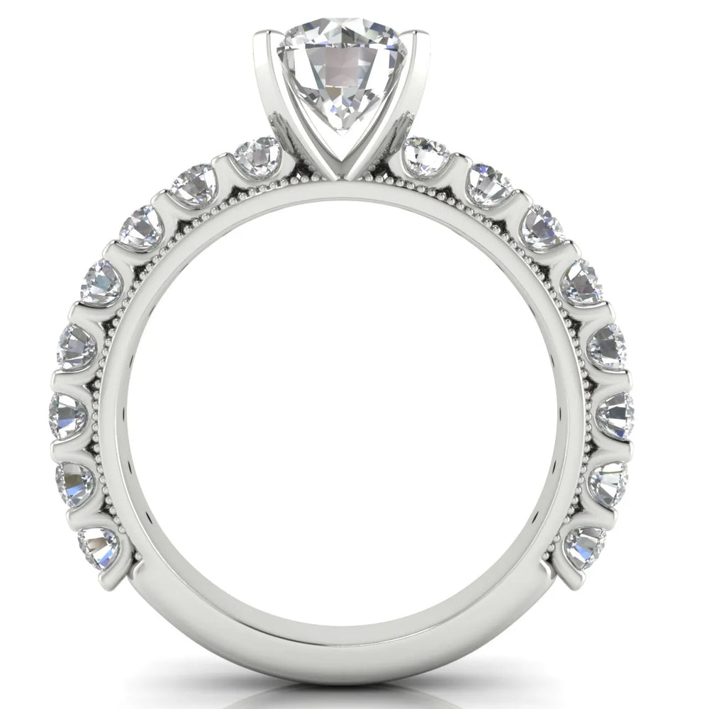 Vintage Halo-Inspired Accent Ring