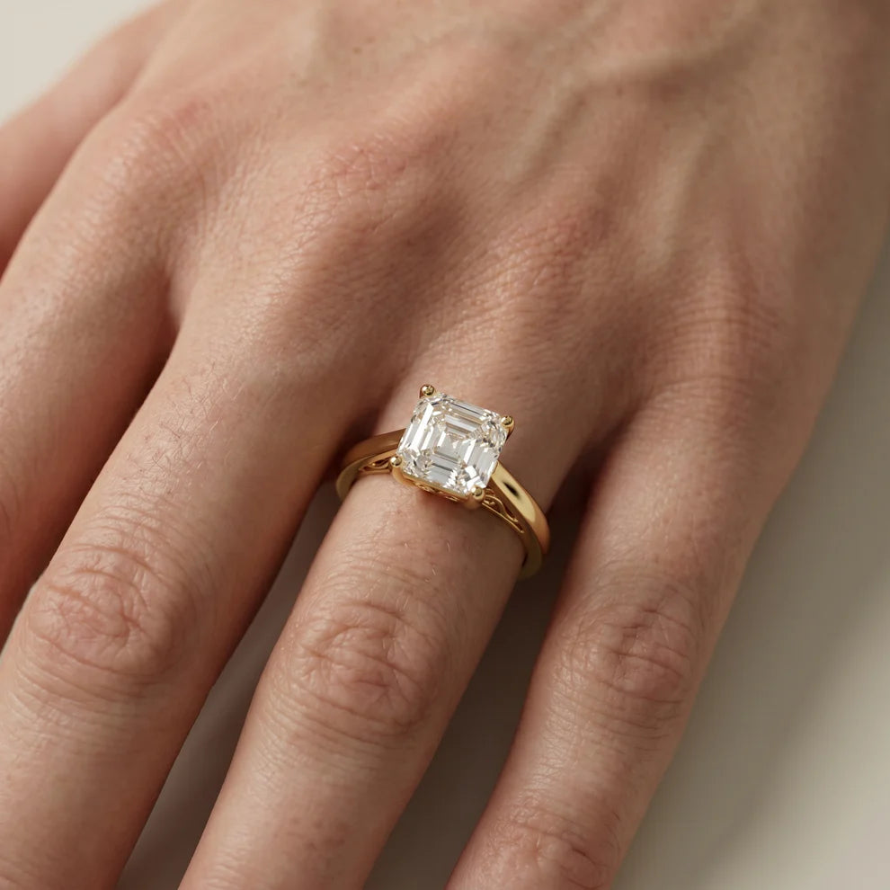 Iris Vintage Cushion Diamond Engagement Ring