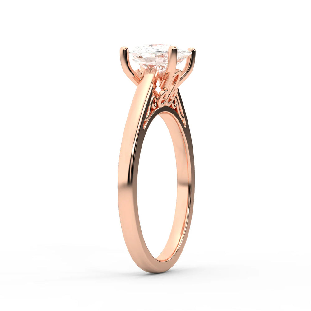 Iris Vintage Cushion Diamond Engagement Ring