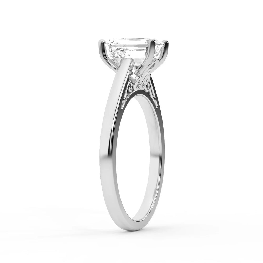 Iris Vintage Cushion Diamond Engagement Ring