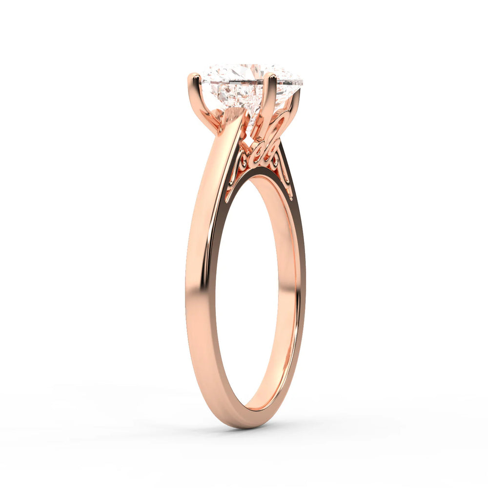 Iris Vintage Cushion Diamond Engagement Ring
