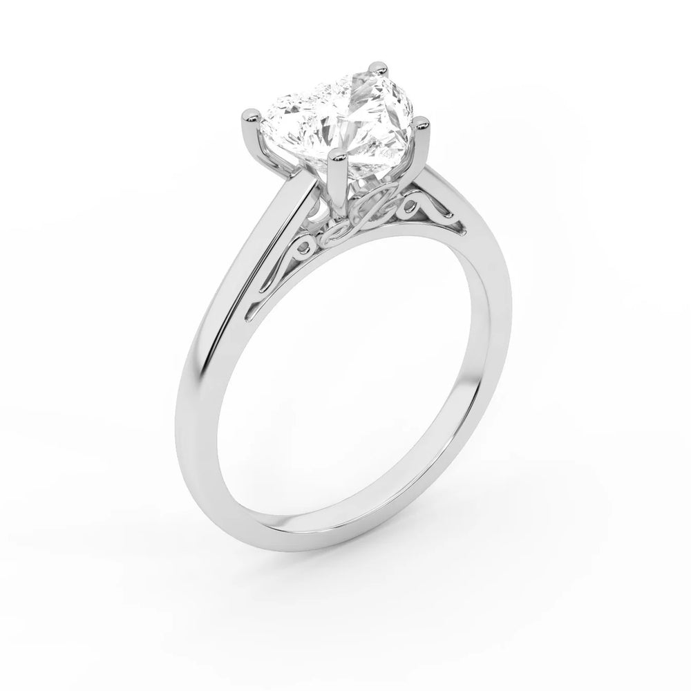 Iris Vintage Cushion Diamond Engagement Ring